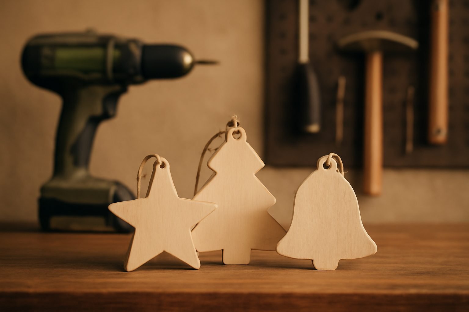 Weihnachtskugeln aus Holz drechseln ohne teure Anschaffung