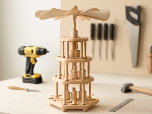 Weihnachtspyramide selber bauen Bauplan — so geht es richtig
