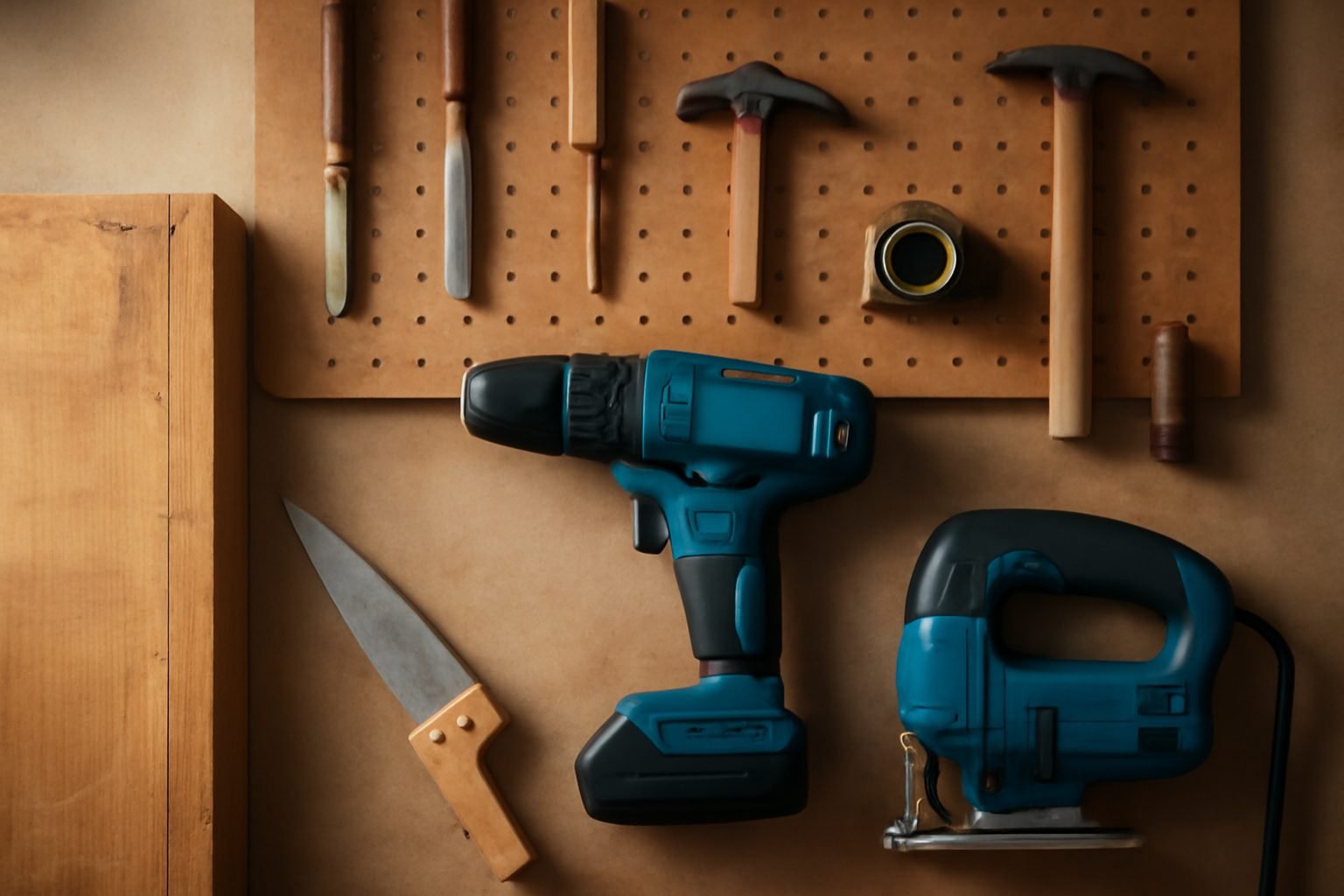Werkbank mit Lochwand selber bauen: 6 Schritte zum Ergebnis