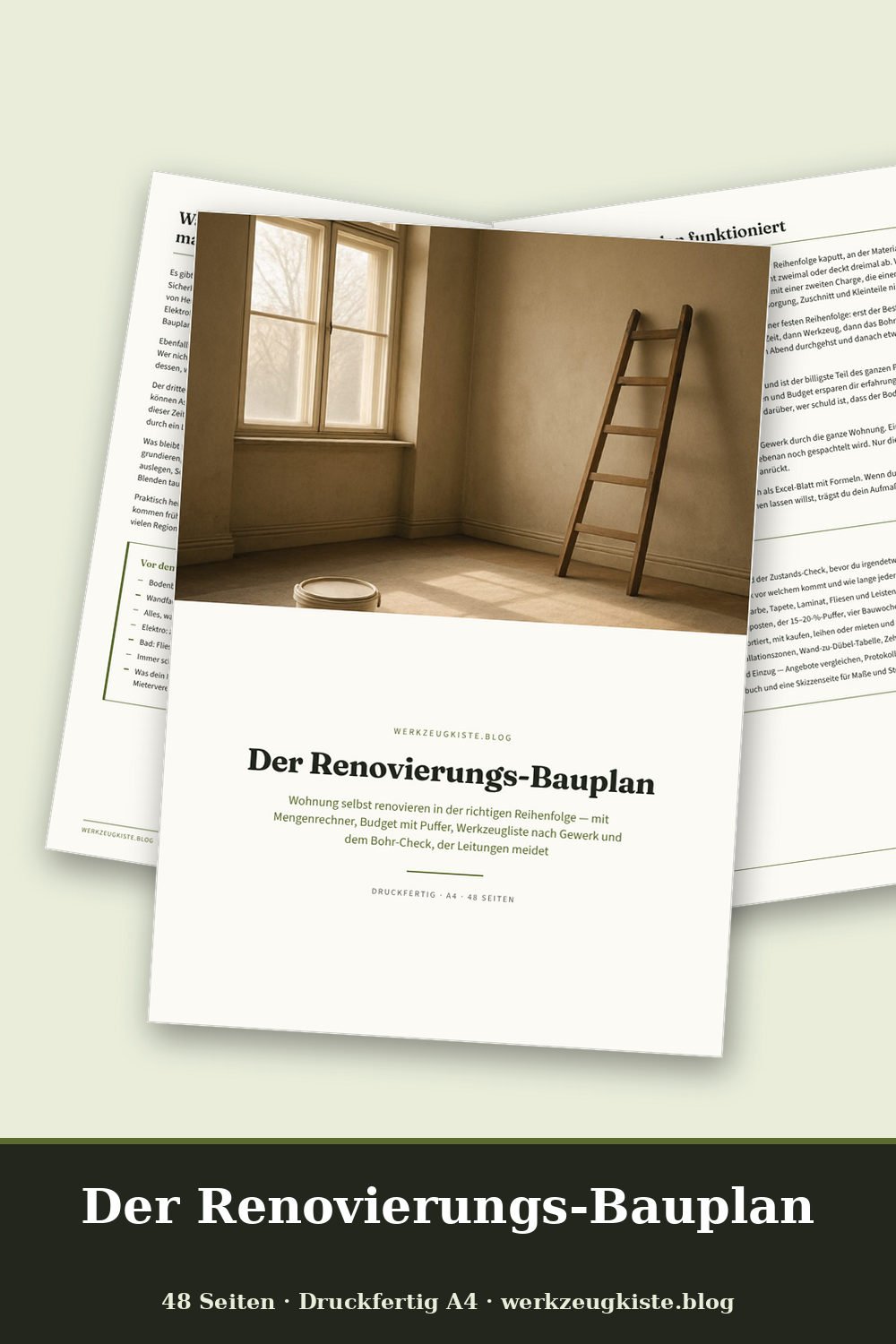 Der Renovierungs-Bauplan – Vorschau Seite 1